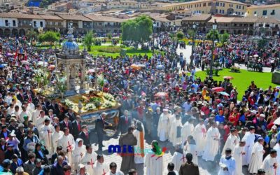 Como é celebrado o Corpus Cristi no Peru?